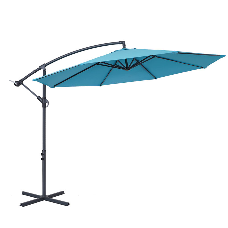 Parasol en porte-à-faux 10 pi Badillo, Lac bleu