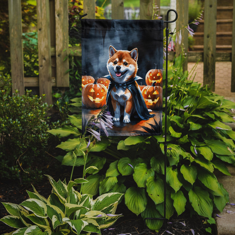 Drapeau de jardin chiot Halloween, Shiba Inu