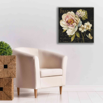 «Marche De Fleurs On Black» par Lisa Audit, art mural sur toile