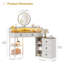 Dressing Table with Mirror-37793620