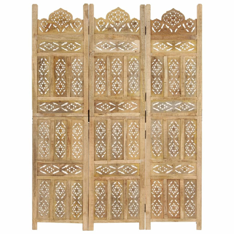 Paravent pliable pour bureau personnel, Brun pâle, 3