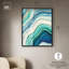 Art abstrait bleu et vert I, Shadowbox, art abstrait bleu sarcelle par Art Remedy-115124099-115124103