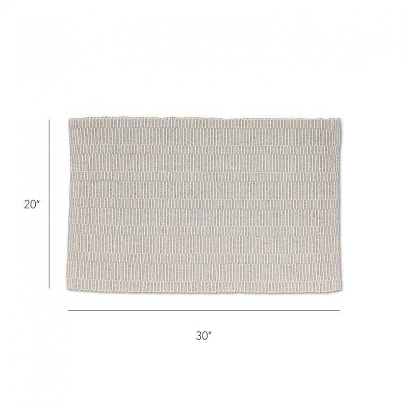 Short Stripe Woven Mat