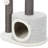 TRIXIE Pilar 39.4" Cat Tower, 3-Level Scratching Posts, Plush & Sisal Cat Tree with Condo, Platforms, Dangling Cat Toy