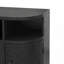 Armoire de rangement courbée polyvalente avec tablettes réglables pour divers espaces-1964295244