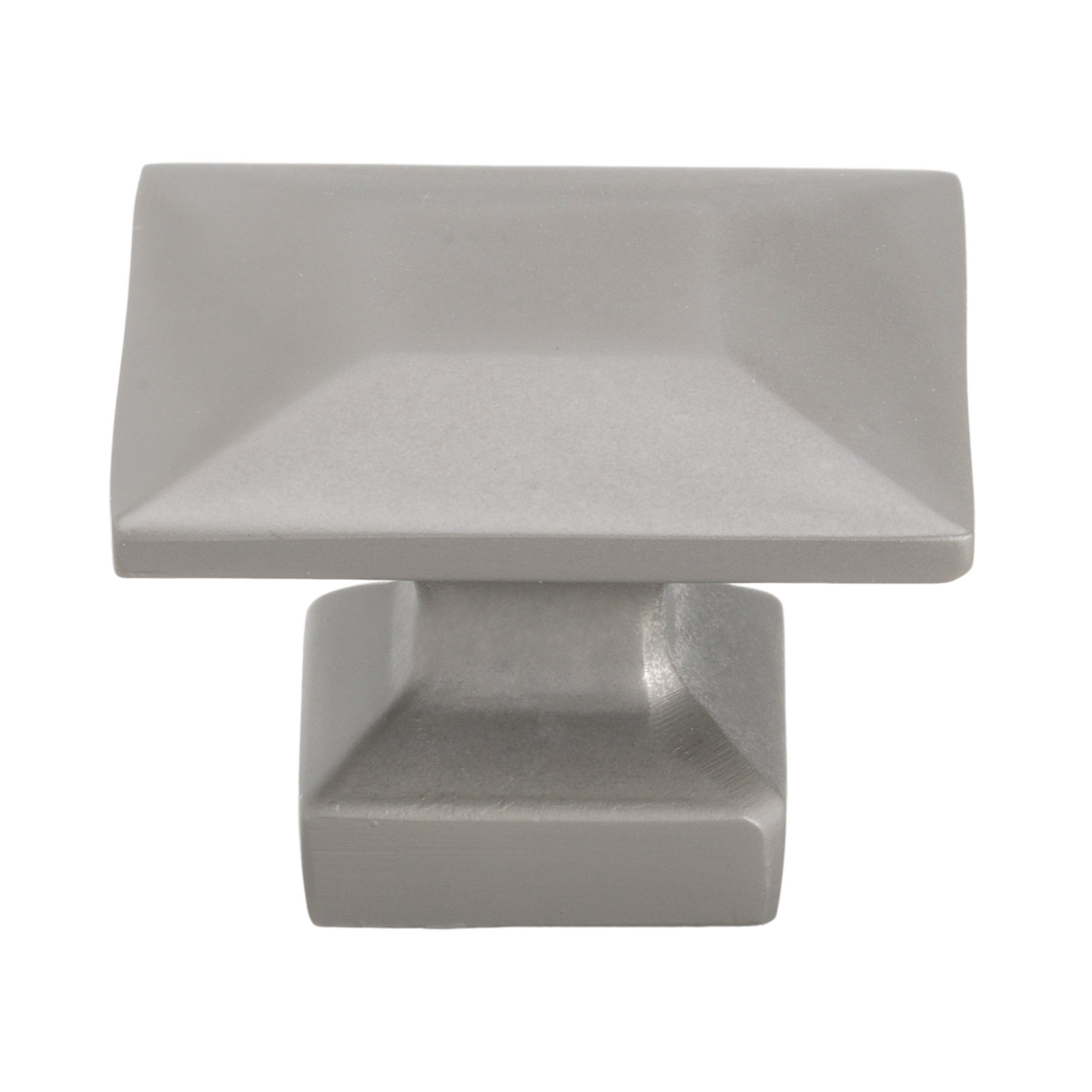 1 3/8" Length Square Knob, Graphite