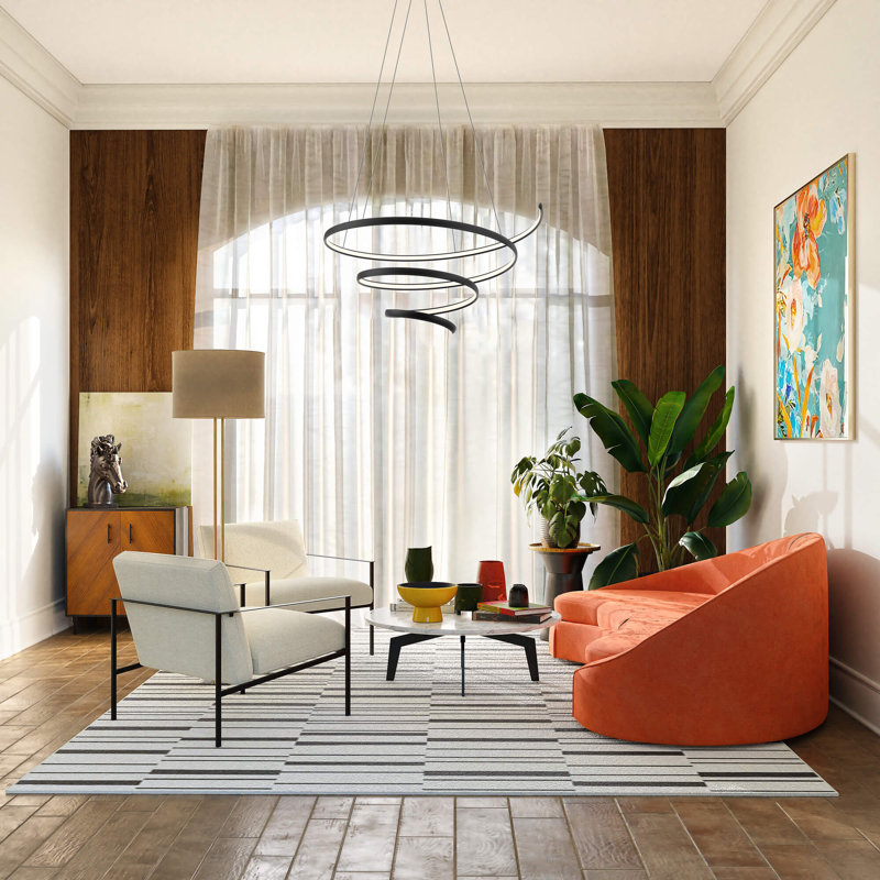 Luminaire suspendu géométrique 1 lumière Demyra
