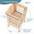 Guidecraft Contemporary Kitchen Helper Foldable Toddler Tower Stool with Anti-tip Feet and Safety Nets-269532199