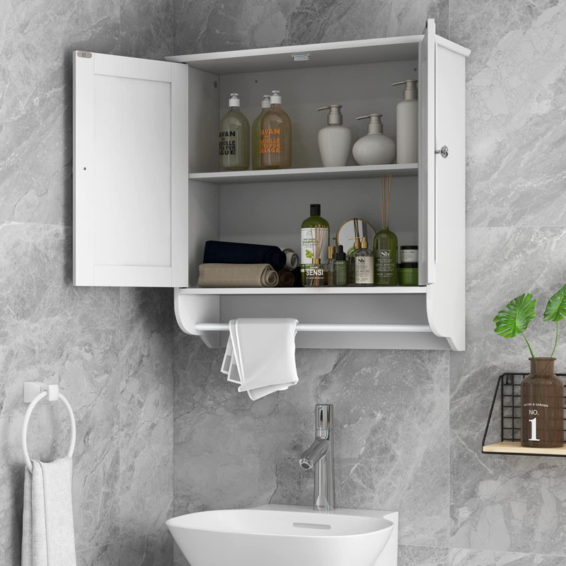 Armoire de salle de bain murale, Blanc
