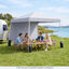 Tente pliante 2,74 m x 2,74 m avec sacs de lestage, montage en une seule pression, 8 piquets, sac de transport, blanche-136840478