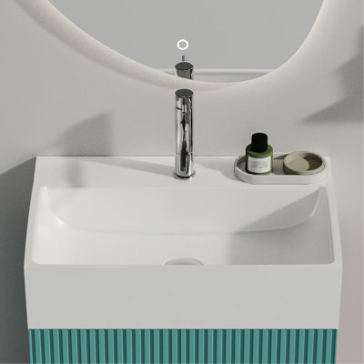 20"x14" White Ceramic Bathroom Sink - , Smooth Non Porous Surface, Contemporary Decor, Safe Edges Integrated Gloss For Kitchen 1 Faucet Hole, Overflow, Scratch , Style, Edges, Easy To Maintain