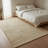 Emilie Authentic Hand-Tufted Handmade Beige & Cream Modern High-Low Carved Falling Leaves Wool Area Rug-1239552391