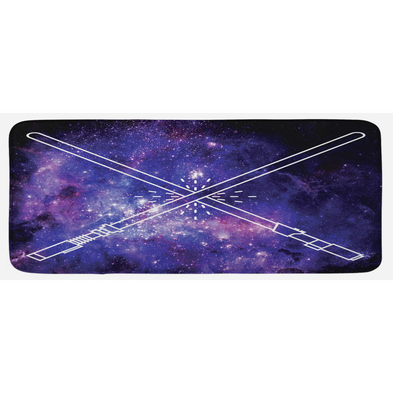 Tapis de cuisine galaxy