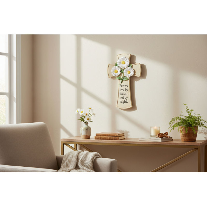 Floral Faith Cross Daisy