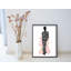 « emblématique silhouette aquarelle roses audrey », impression-20638394-22776403