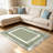 Green Greek Key Border carpet-easy to clean, machine-washable, soft and comfortable; suitable for door mats, kitchens, living rooms, bedrooms, corridors, and laundry areas. Easy to clean, durable carpet for home decoration.-129450716