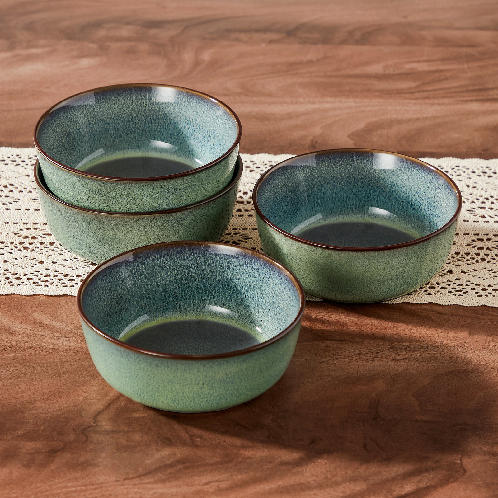 Stoneware Cereal Bowl, Green