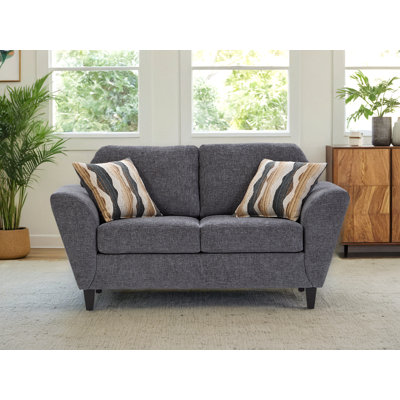 Hughes Furniture 23500 Upholstered Loveseat, Flair Boulder