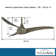 52" 3 - Blade LED Propeller Ceiling Fan with Remote Control and Light Kit Included
