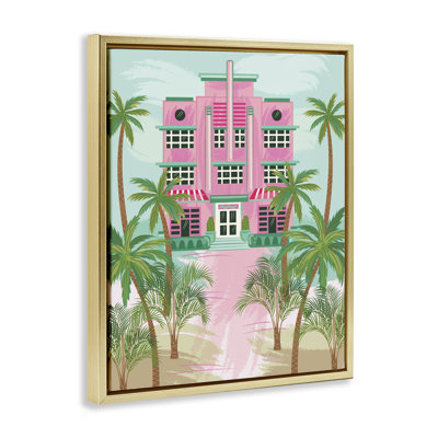 "Tropical Palm Hotel", art mural par Lisa Perry White