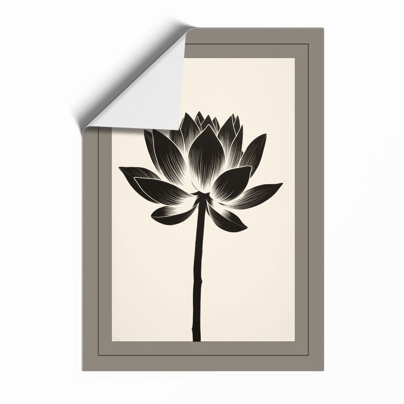 Lotus Botanical - Framed Print, A3 - 42.0 x 29.7 cm, Unframed