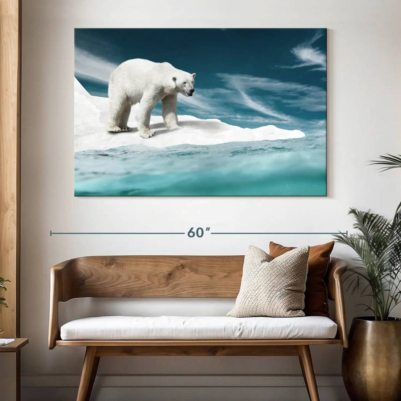 Brampt Ice Bear, 34" H x 51" W