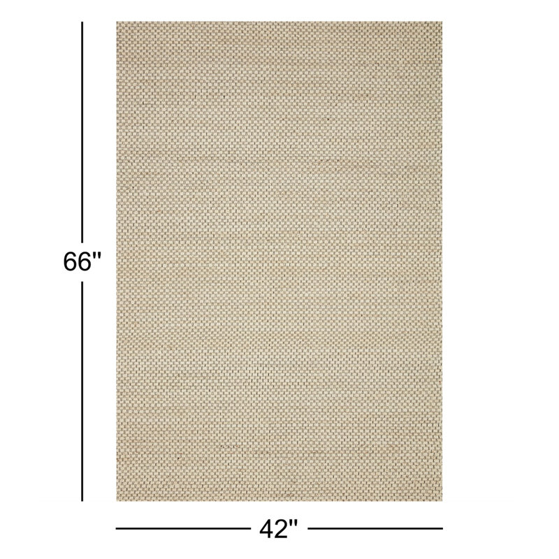 Abisai Checkered Indoor Rug, Rectangle 3'6" x 5'6"