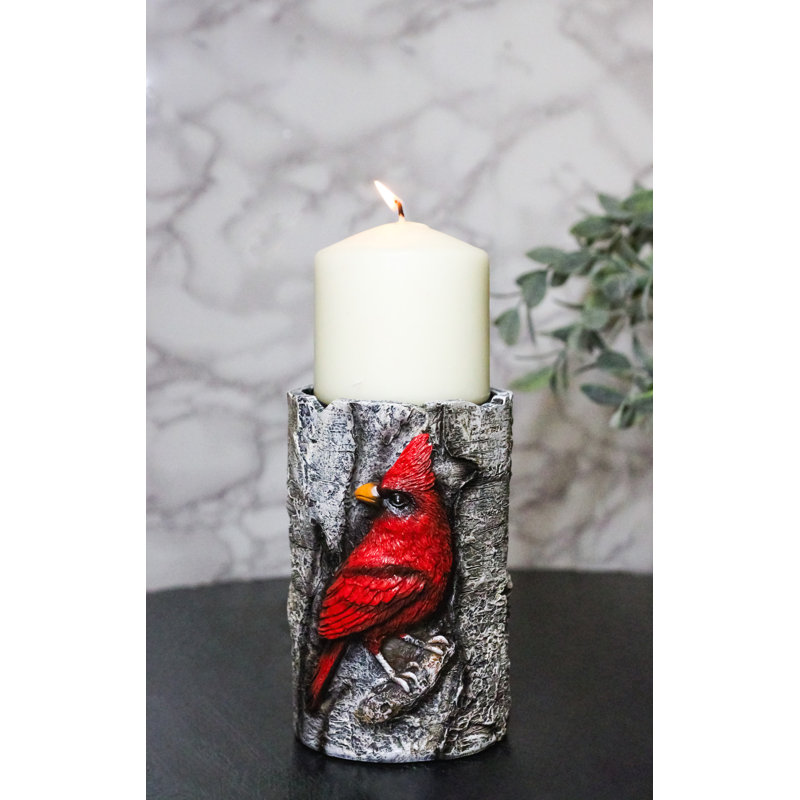 Figurine oiseau rouge chanteur Cardinal rouge