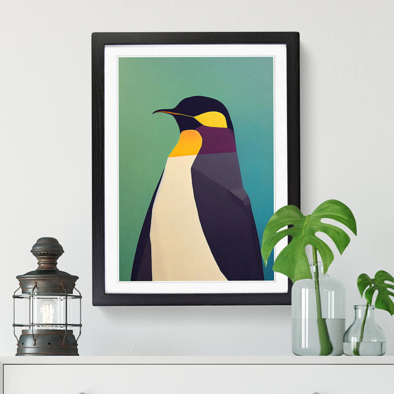 Penguin Contemporary Vol.3 - Single Picture Frame Print, Black, 64cm H x 46cm W x 2cm D