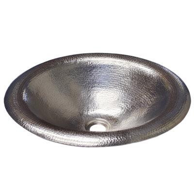 Maestro Metal Oval Drop-In Bathroom Sink