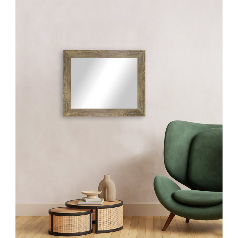 Engineered Wood Flat Mirror, 33" x 32"