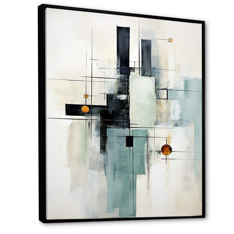 «Jacayden Grey», impression sur toile, H 32 po x l 16 po x P 1 po, Cadre flottant noir
