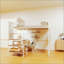 Full Size Loft Metal Bed With White