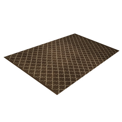 Rectangle 185 cm x 285 cm Geometric Hand Woven Kilim