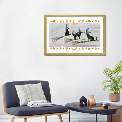 « Black Cat collection D » par Grace Popp-impression d’art graphique