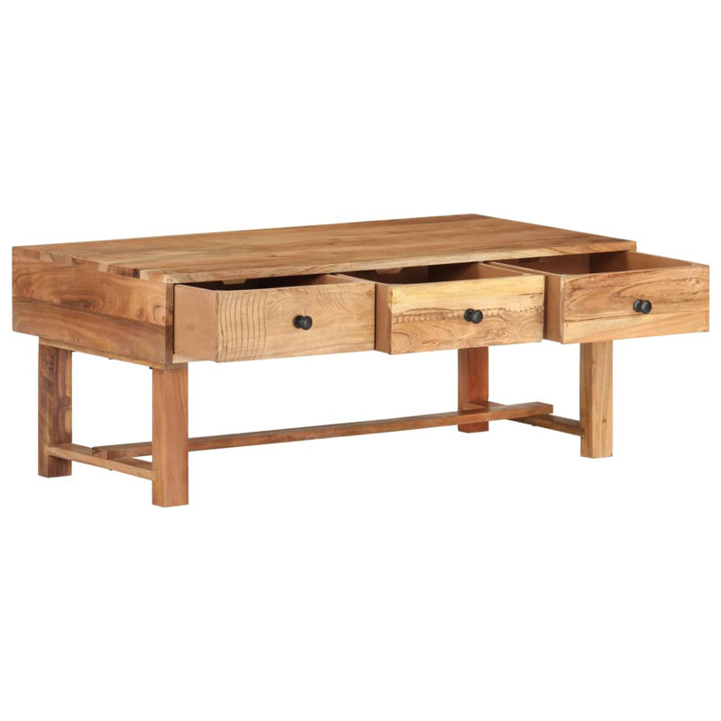 Andrina Solid Wood Coffee Table with Storage