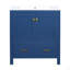 Meuble-lavabo de 30 po avec lavabo simple, meuble-lavabo encastré, armoire de rangement avec 2 portes et un tiroir, fermeture en douceur, rangement multifonctionnel, structure en bois massif-125514828