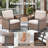 Coady All-Weather Wicker Outdoor Wide Armrest Lounge Chairs With Cushions (Set Of 2)-213257907