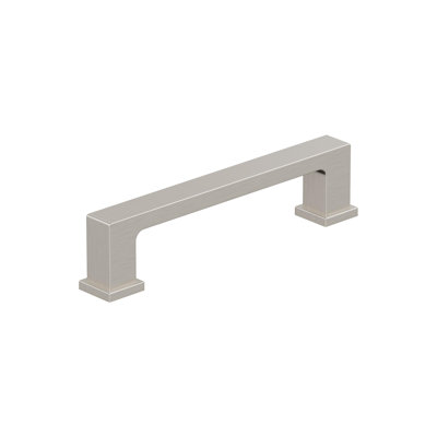 Bridgeport 3-3/4 inch (96mm) Center-to-Center Satin Nickel Cabinet Pull - 25 Pack