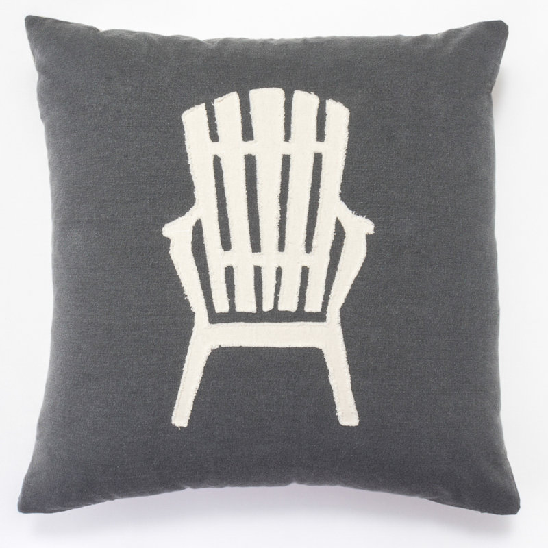 Beach Chair Throw Pillow