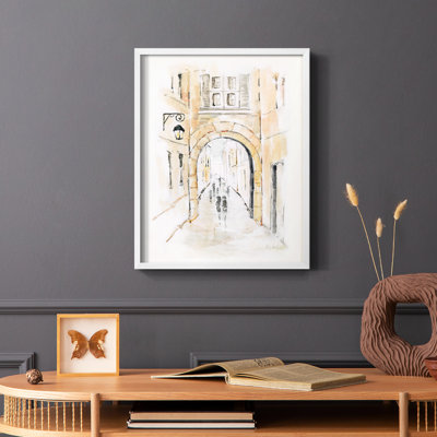 «Venice Market Day II», reproduction encadrée - bois massif