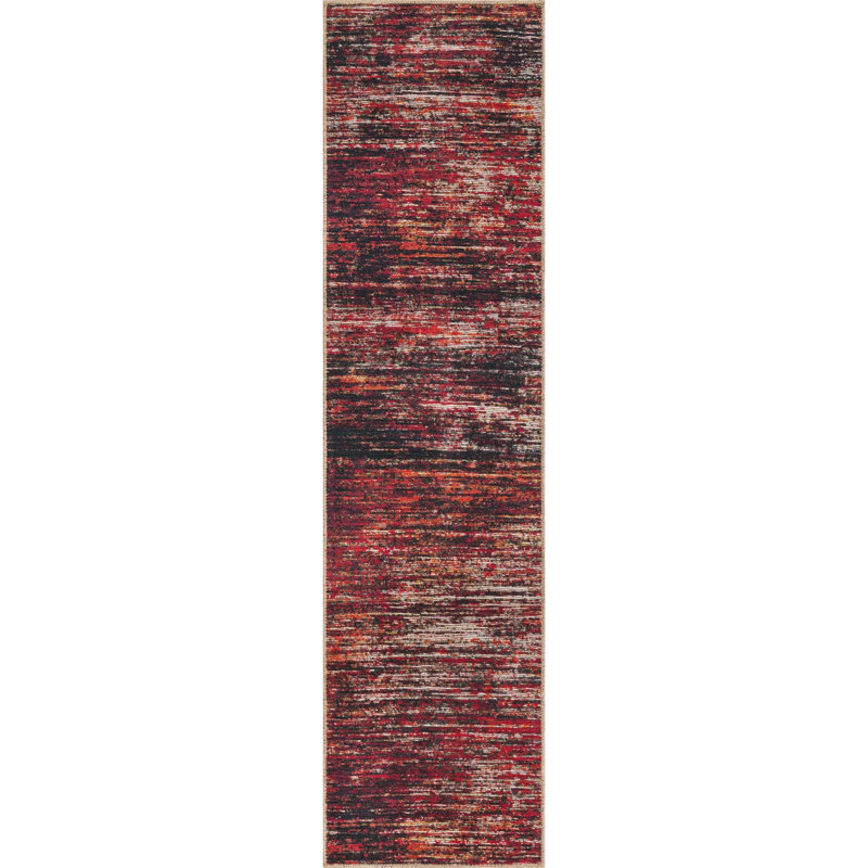 Ikhasa Chenille Abstract Indoor Rug, Runner 2' x 8'