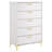 Paulk 5-drawer Bedroom Chest White-2028037932