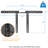 Mount-It Black Swivel Wall Mount for Screens Holds up to 17.8 Lb.