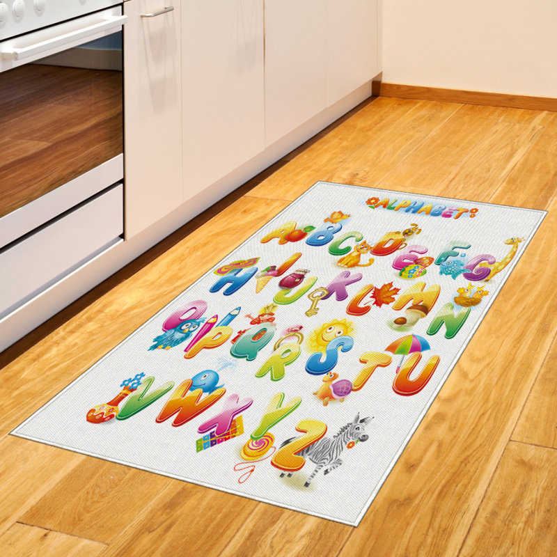 Tapis décoratif à longues fibres en fibres à haute densité Science, Rectangle 2 pi 7 po x 5 pi