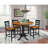 Counter Height Extendable Solid Wood Dining Set-70495535-67339888