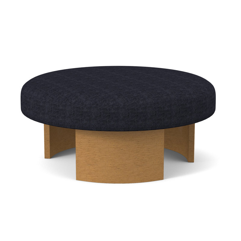 Repose-pieds Eclipse, Ambre, 100% polyester bleu marine de Venise