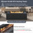 Outdoor Rectangular Propane Fire Pit 40000 BTU,41.9'' Patio Heater With Stainless Steel Burner And Free Lava Rocks,Waterproof Cover,Suitable For Courtyard,Lawn,Patios, Decks,Swimming Pool-816617179