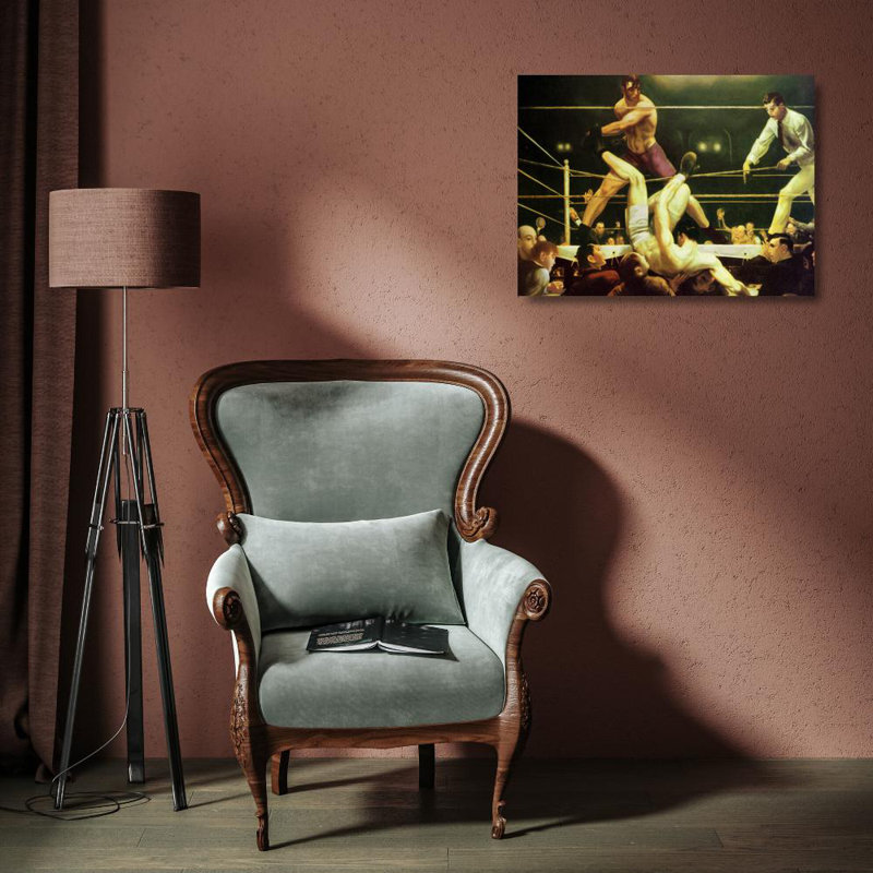 Jack Dempsey et Firpo, H 13 po x l 18 po