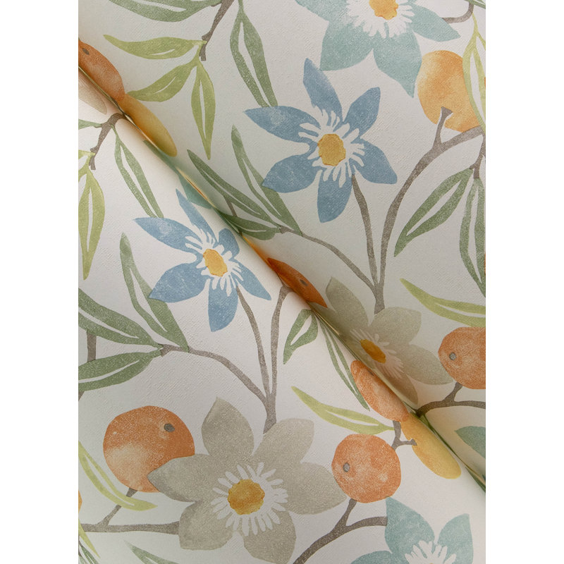 Papier peint Passiflora, Bleu clair
